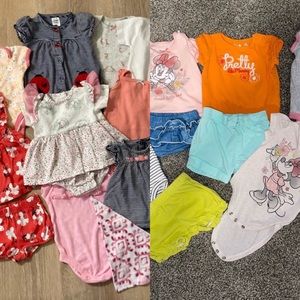 20 piece baby girl spring/summer clothes bundle lot; Size 0-3 Months